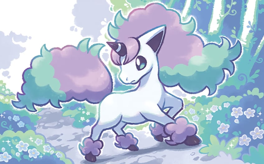 galarian ponyta (pokemon and 1 more) drawn by tsuruta_saya
