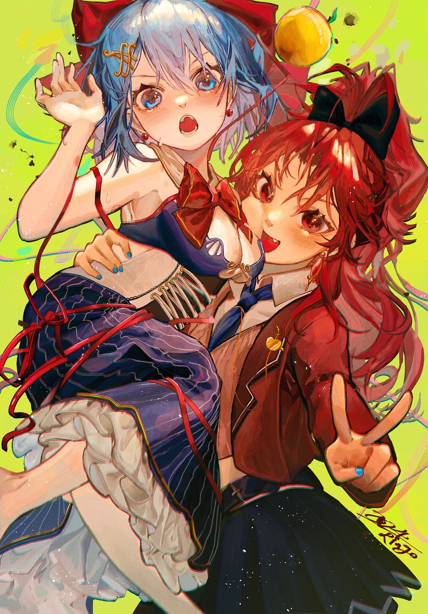 miki sayaka and sakura kyoko (mahou shoujo madoka magica) drawn by coumibuzzbuzz