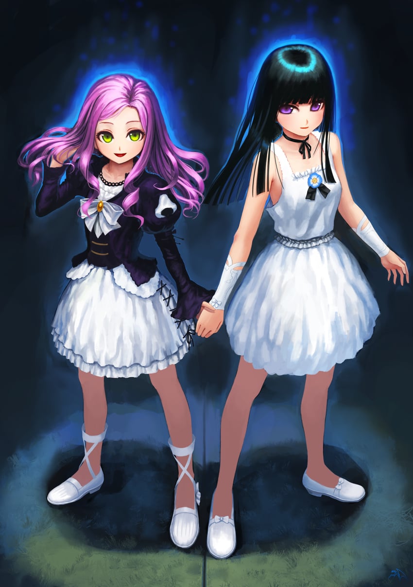 arisa and zena marientail (death march kara hajimaru isekai kyousoukyoku) drawn by darkmuleth