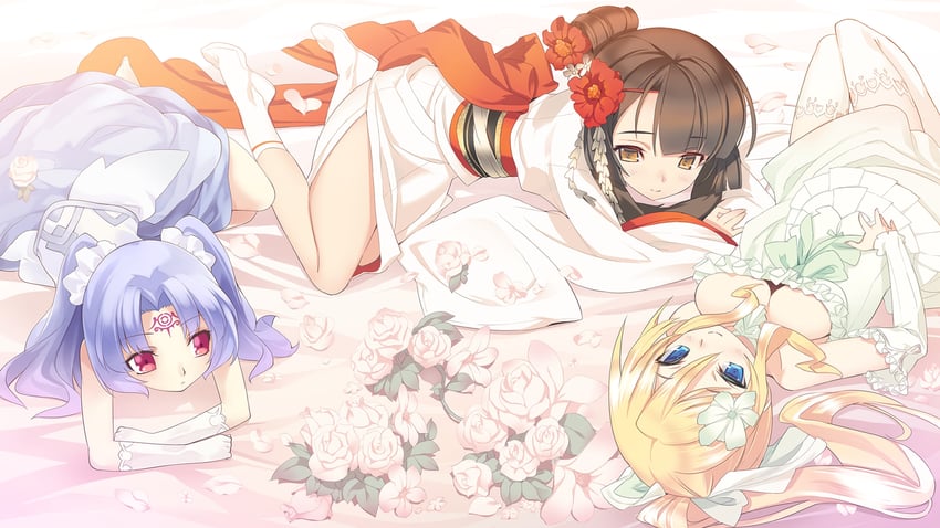 saika, jiolet, and piadina (agarest senki and 1 more) drawn by blade_(galaxist)