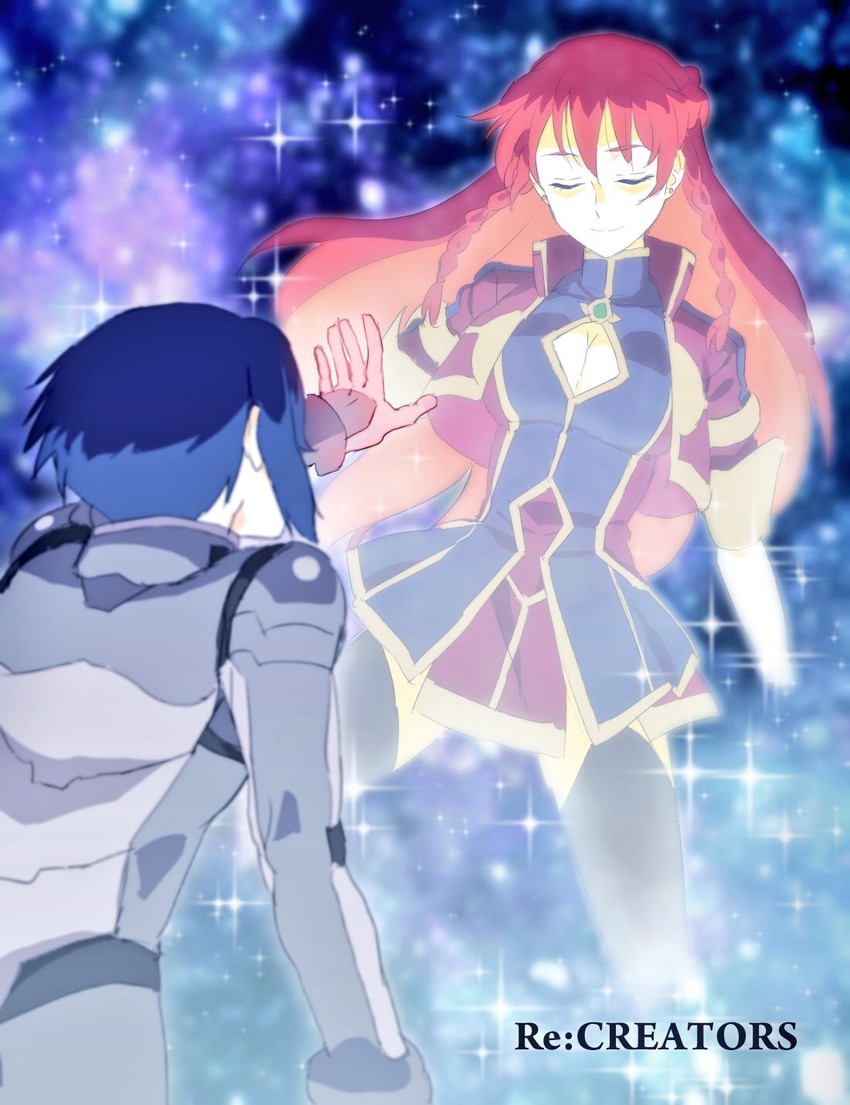 selesia upitiria and kanoya rui (re:creators) drawn by moyashi_namio