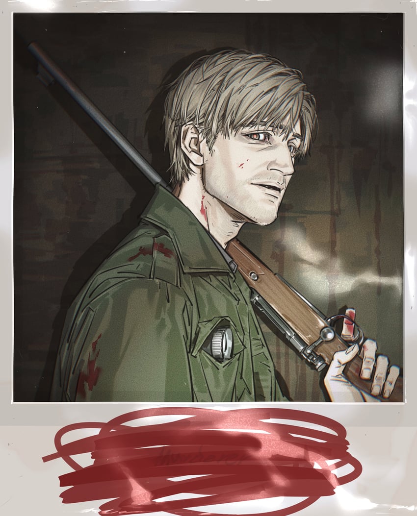 james sunderland (silent hill and 1 more) drawn by nyeigneous
