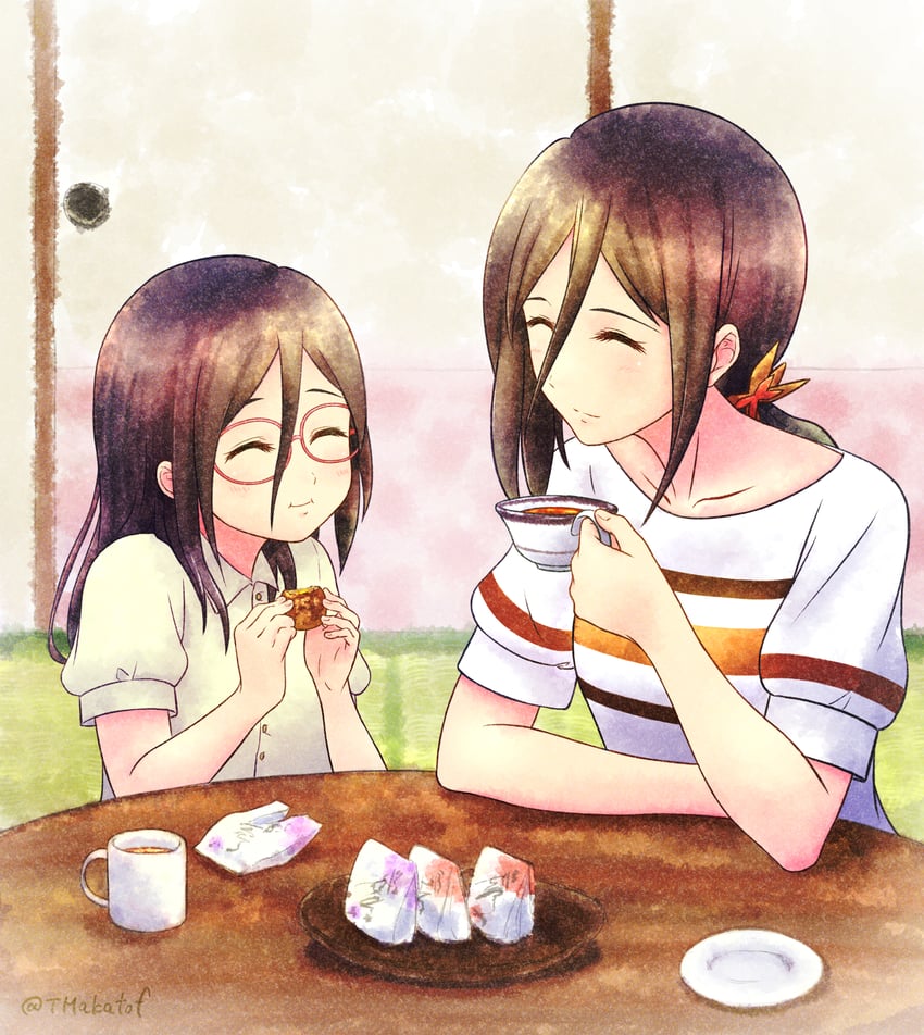 tanaka asuka and tanaka asumi (hibike! euphonium) drawn by tmakatof