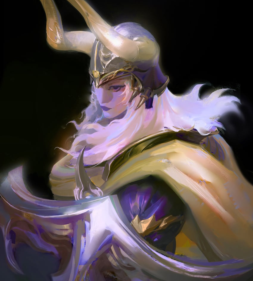warrior of light (final fantasy and 1 more) drawn by yuming_li