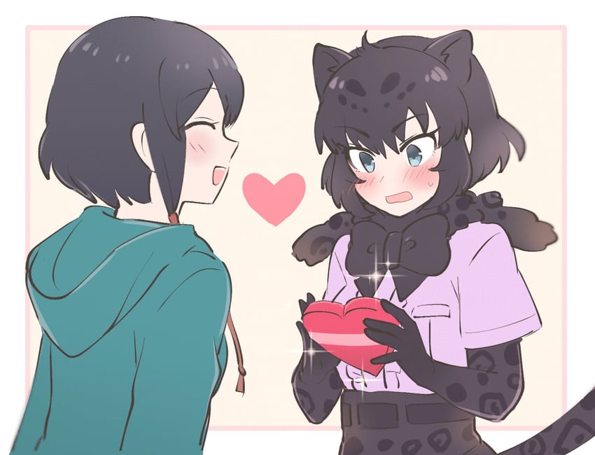 captain and black jaguar (kemono friends and 1 more) drawn by tmtkn1