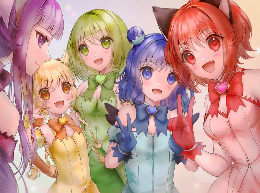 momomiya ichigo, mew ichigo, aizawa mint, fujiwara zakuro, midorikawa lettuce, and 5 more (tokyo mew mew and 1 more) drawn by yanluicarolchi1
