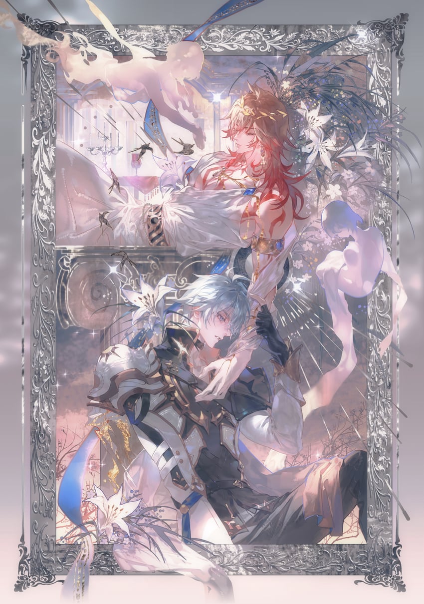 phainon and mydei (honkai and 1 more) drawn by huuuhjjj