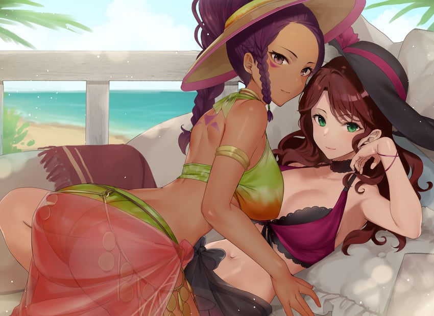 dorothea arnault and petra macneary (fire emblem and 2 more) drawn by haru_(nakajou-28)