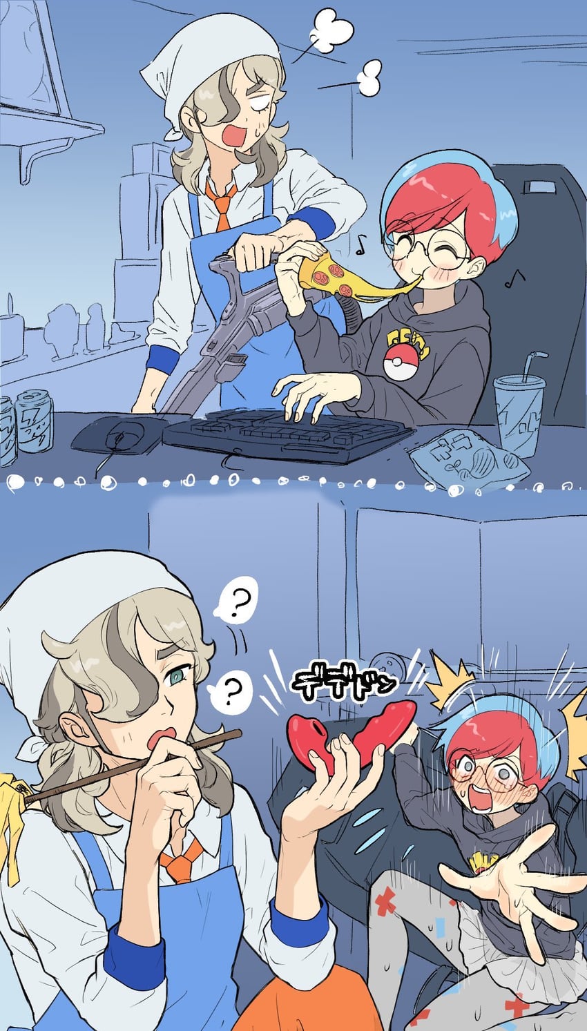 arven and penny (pokemon and 1 more) drawn by harinezumi103