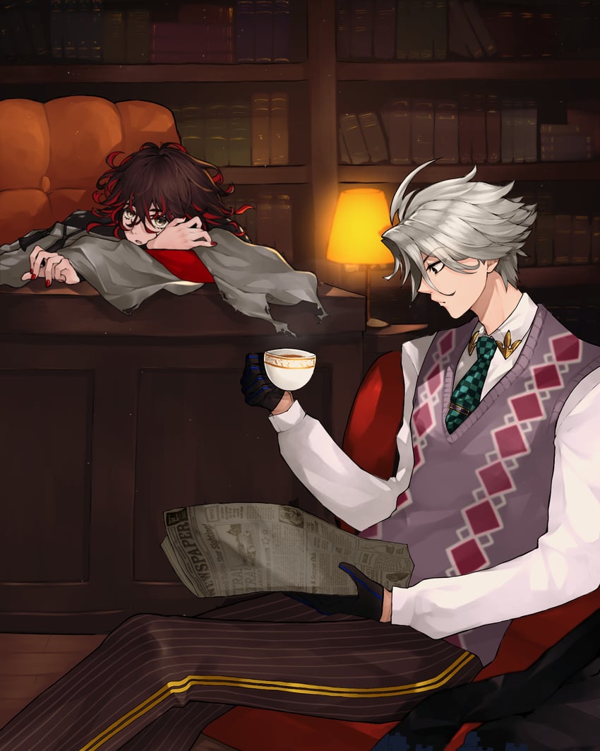 james moriarty and dante alighieri (fate and 1 more) drawn by hazuki-a