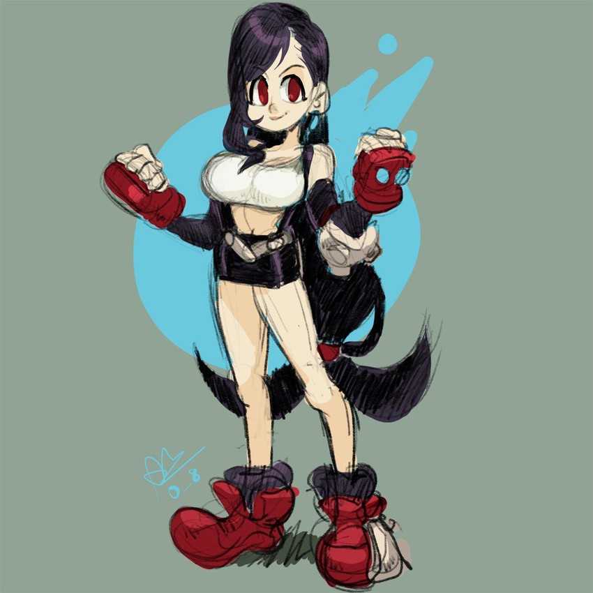 tifa lockhart (final fantasy and 1 more) drawn by alex_ahad