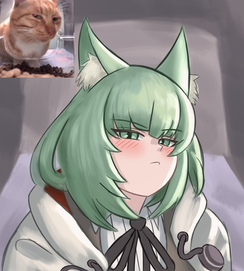 harmonie and mr. fresh (arknights and 1 more) drawn by mintmosse