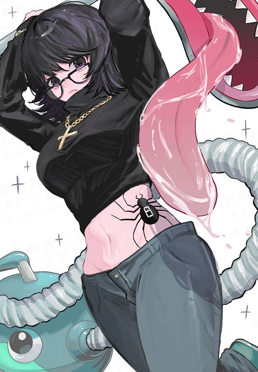 shizuku murasaki and blinky (hunter x hunter) drawn by ziyuuuuuuda