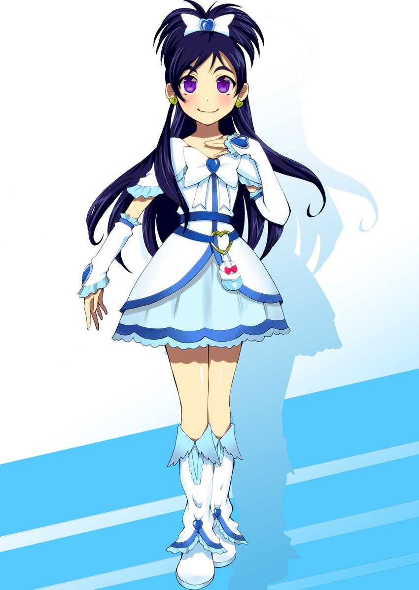 yukishiro honoka and cure white (precure and 2 more) drawn by gyuniku