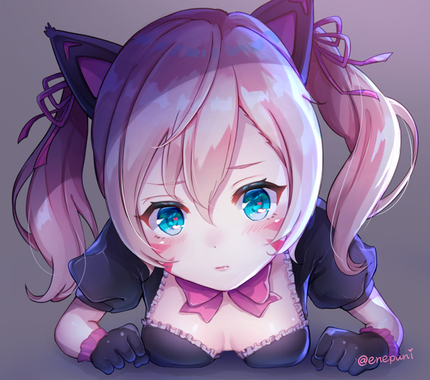 d.va and black cat d.va (overwatch and 1 more) drawn by eneru_(enepuni)