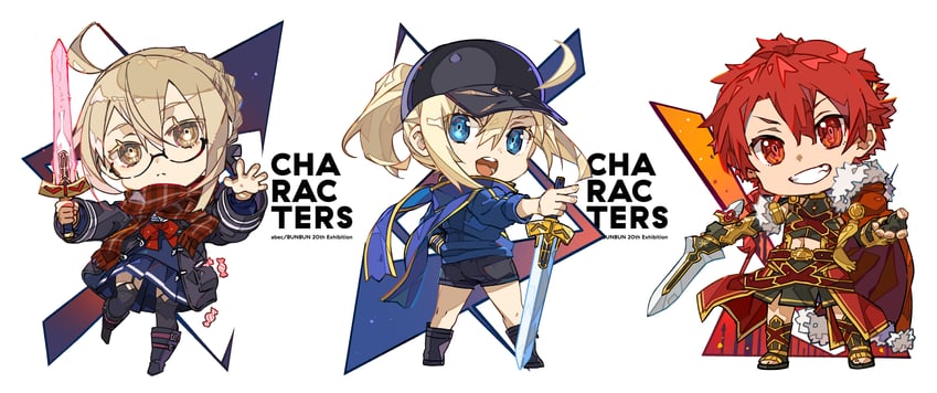 artoria pendragon, mysterious heroine x alter, mysterious heroine x, and alexander (fate and 1 more) drawn by bunbun