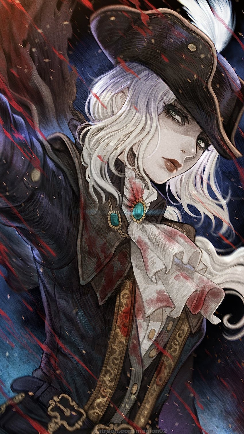 lady maria of the astral clocktower (bloodborne) drawn by magion02