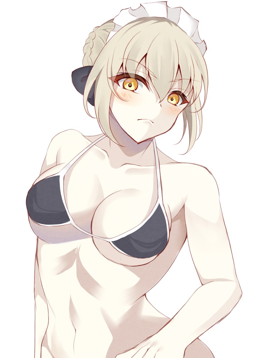 artoria pendragon and saber alter (fate and 1 more) drawn by matcha7611