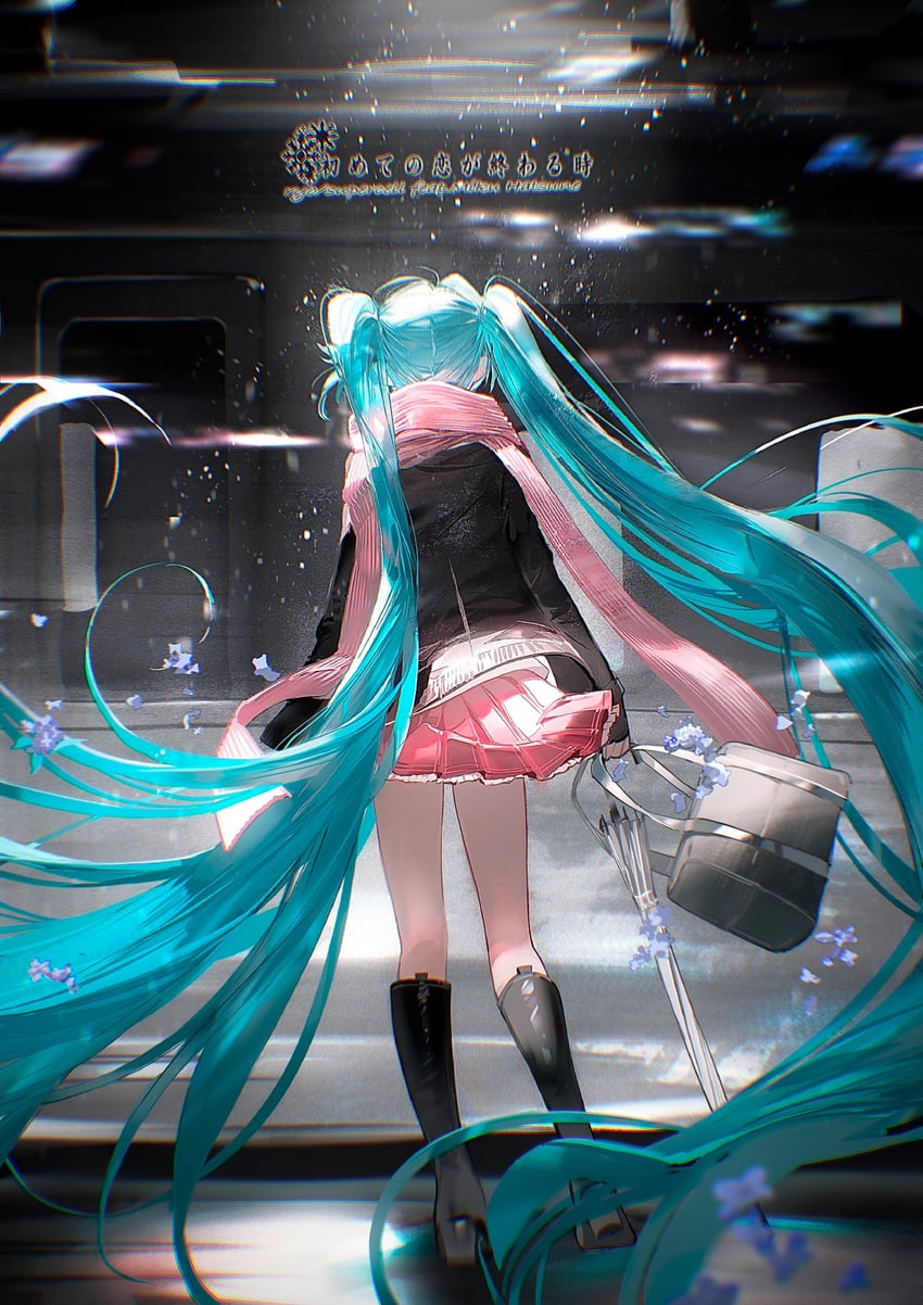 hatsune miku (vocaloid and 1 more) drawn by rumoon