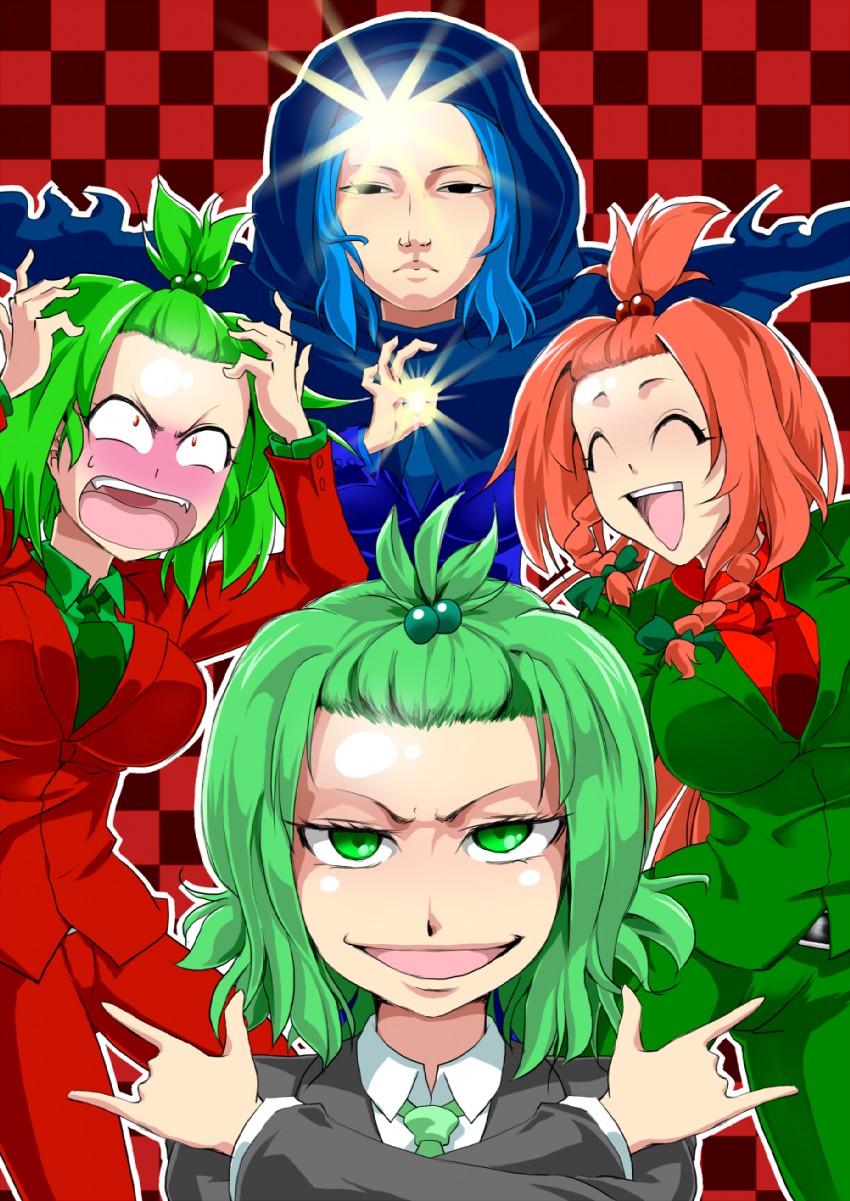 komeiji koishi, hong meiling, kazami yuuka, and kumoi ichirin (touhou) drawn by mattari_yufi