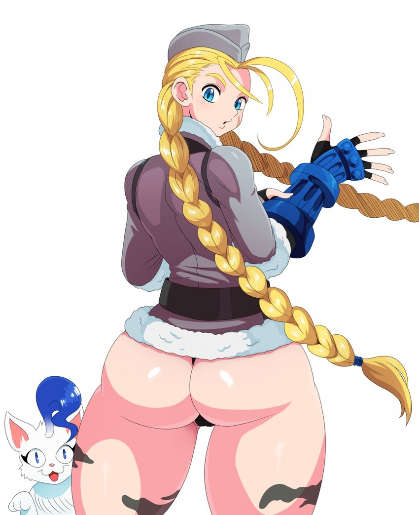 cammy white and felicia (street fighter and 1 more) drawn by eric_lowery