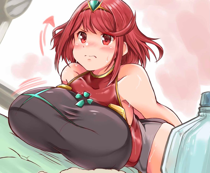 pyra (xenoblade chronicles and 1 more) drawn by kurokaze_no_sora