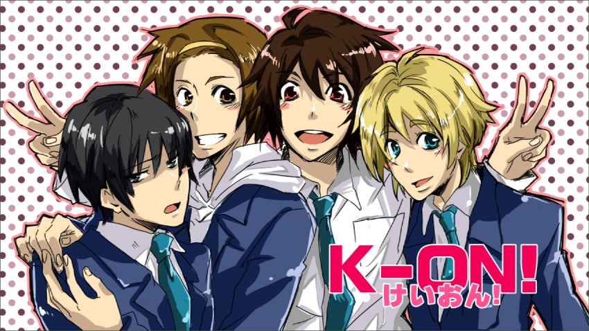 akiyama mio, hirasawa yui, tainaka ritsu, and kotobuki tsumugi (k-on!) drawn by kiu_(la1961)
