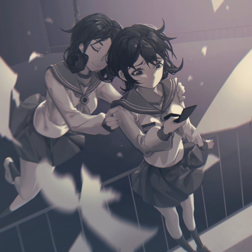 nakashima naomi and shinohara seiko (corpse party) drawn by mr.gx