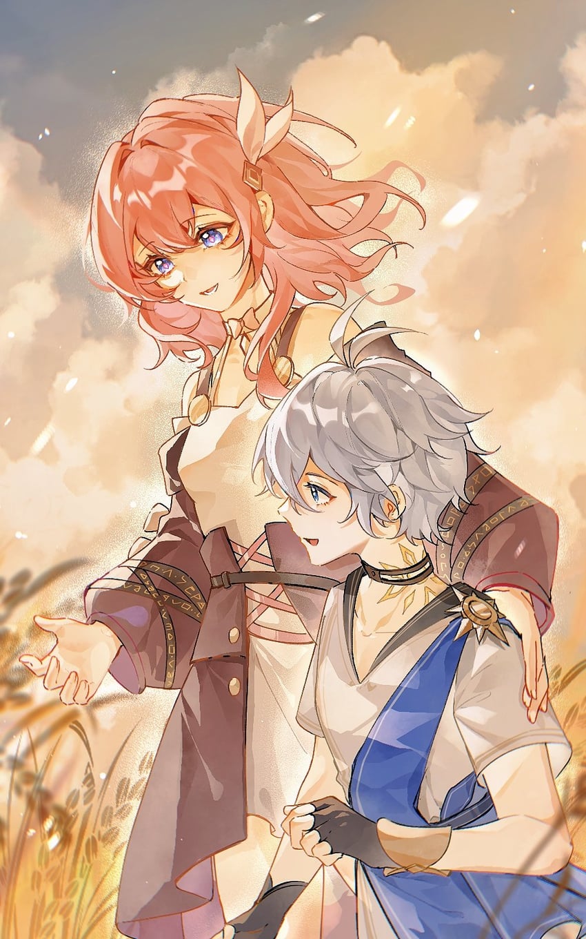 phainon and cyrene (honkai and 1 more) drawn by sorane_hexi