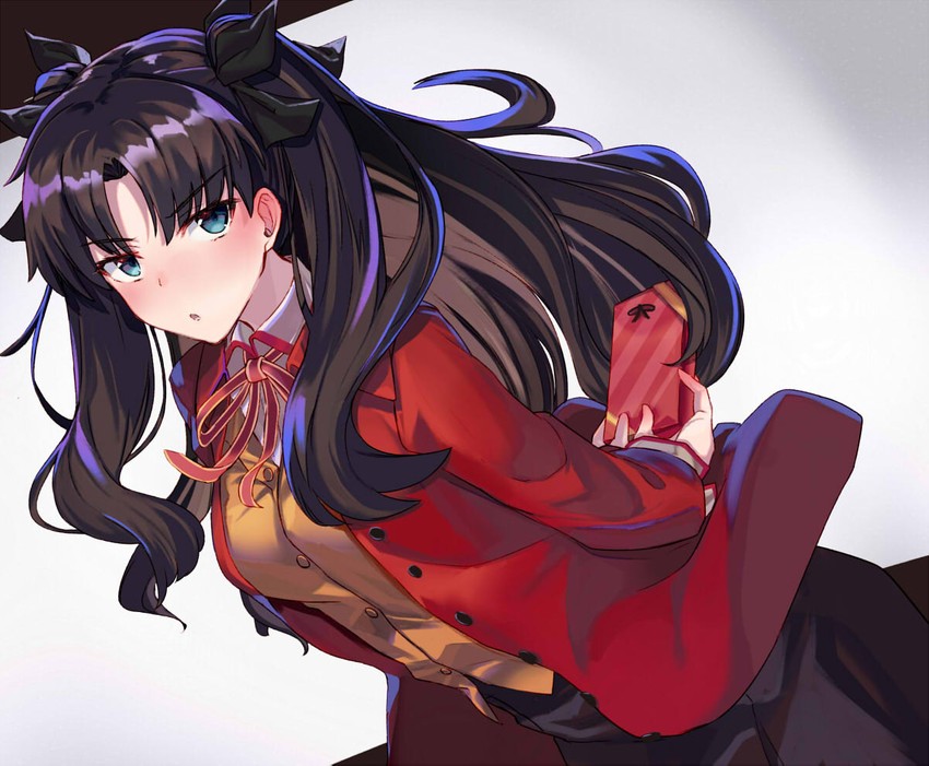 tohsaka rin (fate and 1 more) drawn by ninoude_(ninoude44)