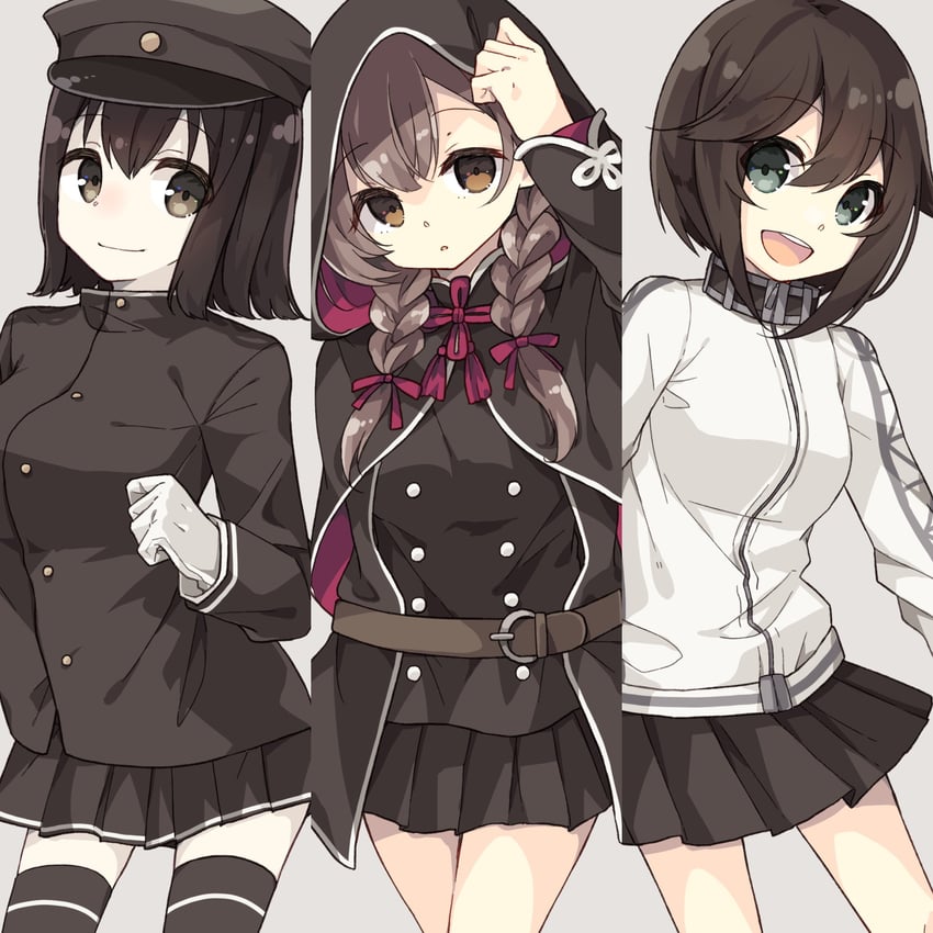 akitsu maru, hayasui, akitsu maru kai, and shinshuu maru (kantai collection) drawn by kurasaki_cosmos