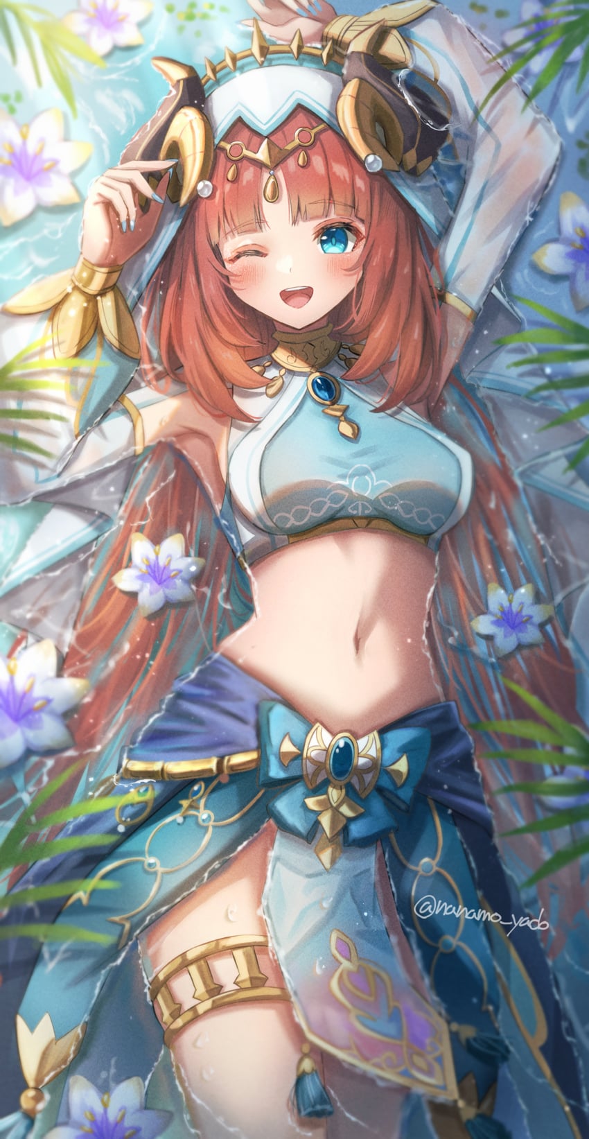 nilou (genshin impact) drawn by nanamo_yado