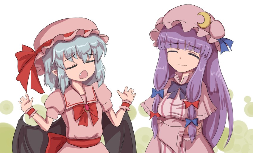 remilia scarlet and patchouli knowledge (touhou) drawn by namiki_(remiter00)