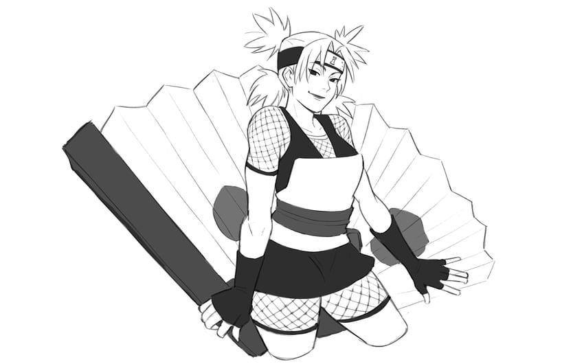 temari (naruto and 1 more) drawn by xmonday_mintx