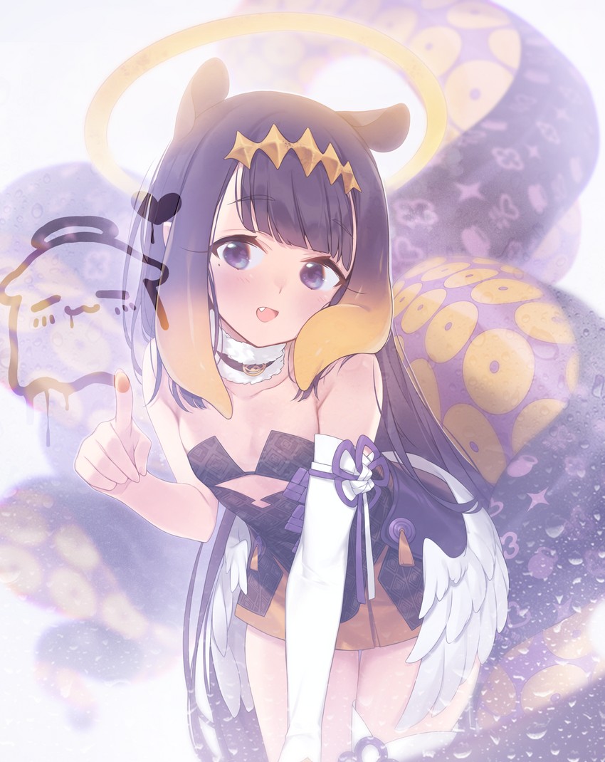 ninomae ina'nis and takodachi (hololive and 1 more) drawn by sankyaku_tako
