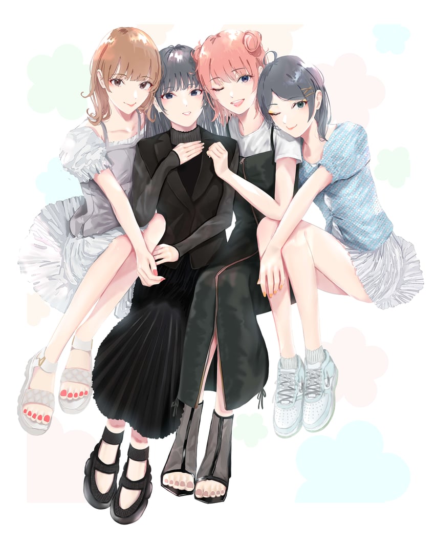 yukinoshita yukino, yuigahama yui, isshiki iroha, and hikigaya komachi (yahari ore no seishun lovecome wa machigatteiru.) drawn by hayase_illusut