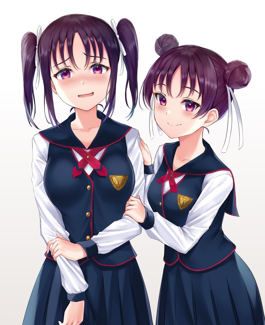 kazuno sarah and kazuno leah (love live! and 1 more) drawn by rama_(yu-light8)