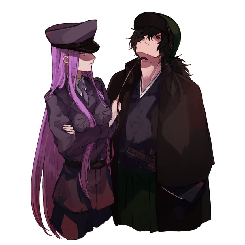 medusa, okada izou, and major reiter (fate and 4 more) drawn by nekoyamiyako