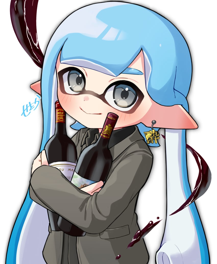 inkling player character and inkling girl (splatoon and 1 more) drawn by amakusa_setoka