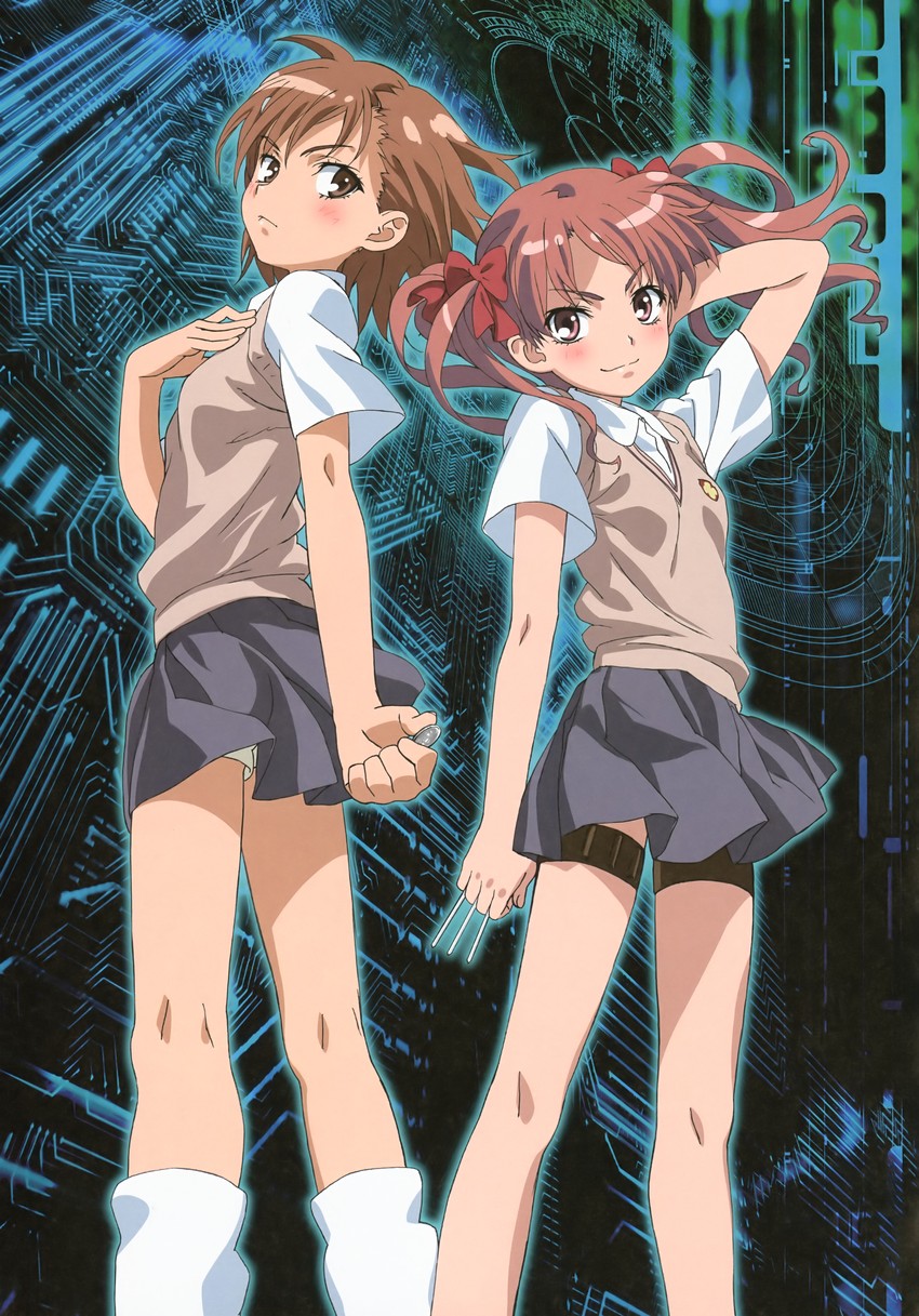 misaka mikoto and shirai kuroko (toaru majutsu no index and 1 more)