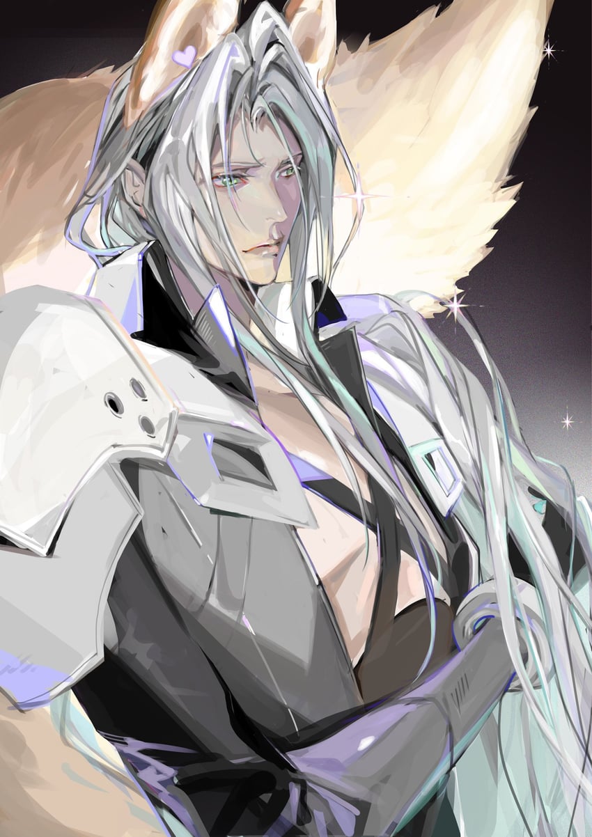 sephiroth (final fantasy and 4 more) drawn by zzchen22