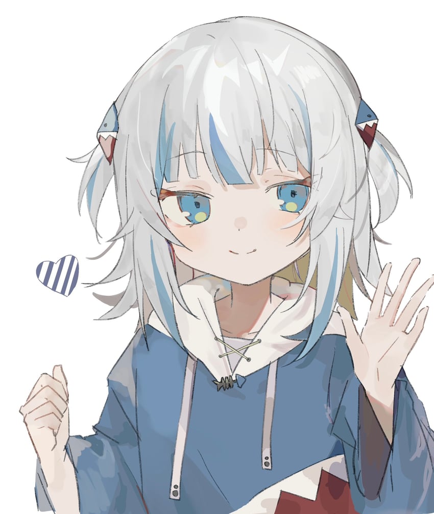 gawr gura (hololive and 1 more) drawn by tsukikaze_aki