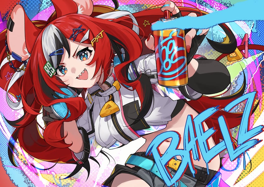 hakos baelz (hololive and 1 more) drawn by jknor