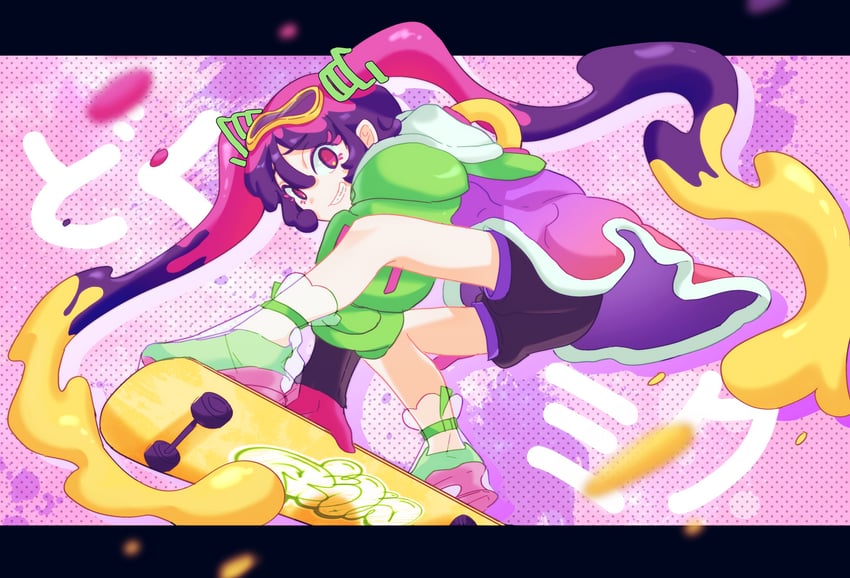 hatsune miku and poison miku (pokemon and 2 more) drawn by user_pmcr5343