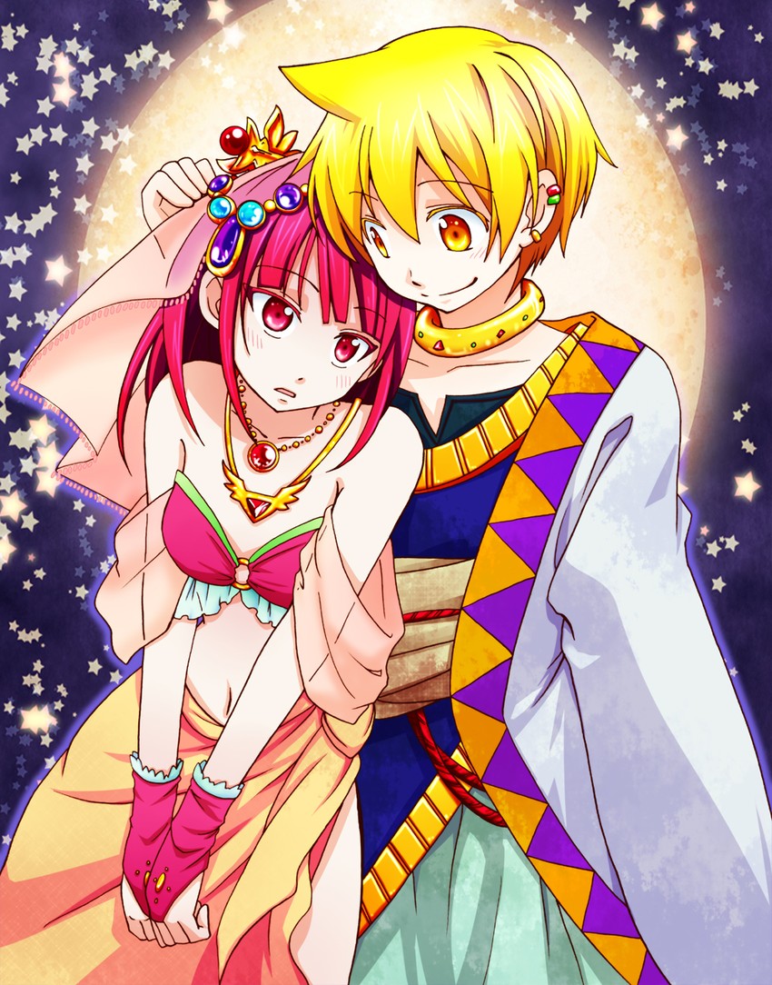 morgiana and alibaba saluja (magi the labyrinth of magic) drawn by kotosan