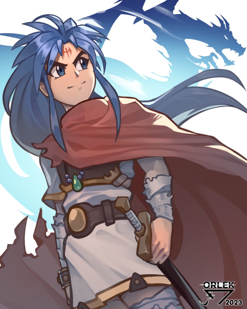 ryu (breath of fire and 1 more) drawn by orlek