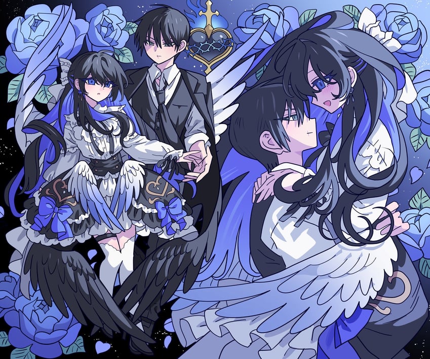 fushiguro touji (original and 1 more) drawn by meremero