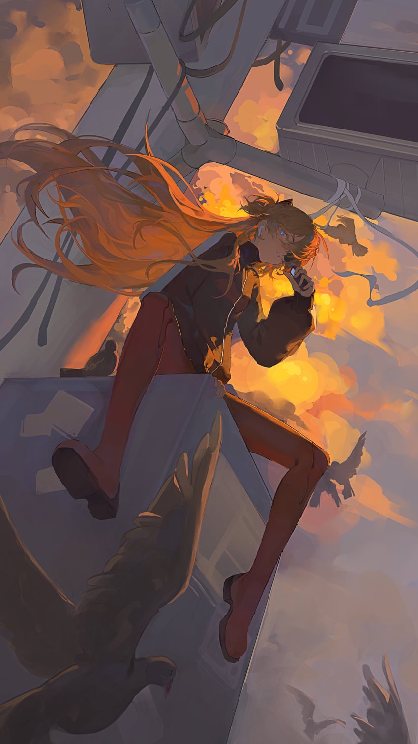 souryuu asuka langley (neon genesis evangelion and 2 more) drawn by taotao_kuaitao