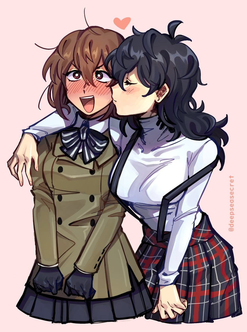 amamiya ren and akechi gorou (persona and 1 more) drawn by deepseasecret