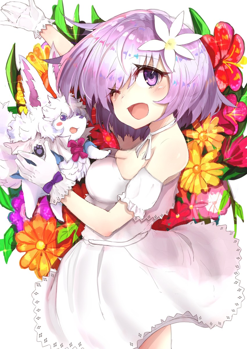 mash kyrielight and fou (fate and 1 more) drawn by ranf